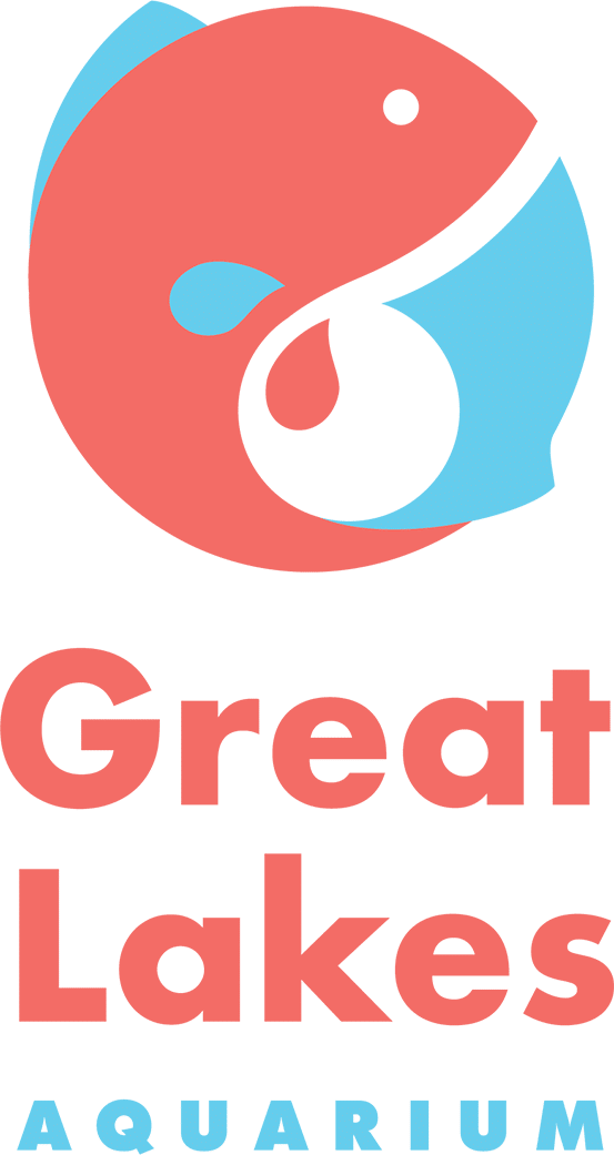 Great Lakes Aquarium logo with fish